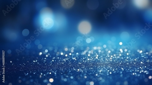 blue Colorful Bokeh Lights background generated by AI tool