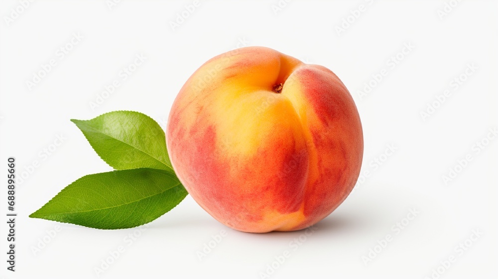 peach isolated on white peach isolated on white