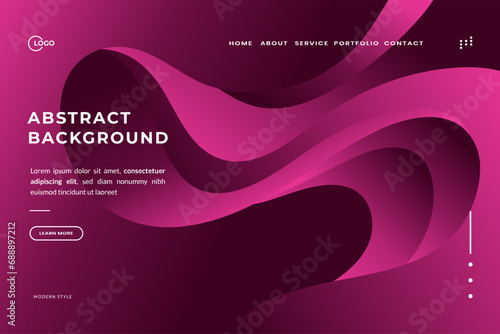 Abstract Background Aesthetic Pink. It's simple and pretty, and would be perfect for web, landing page, poster, banner, a wide variety of projects lainnya photo