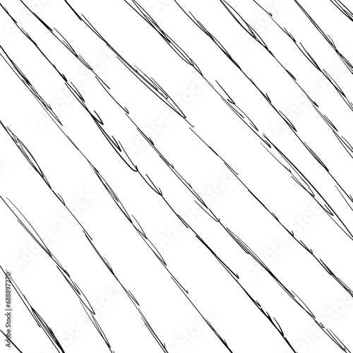 Wire with breaks and protruding ends in the form of diagonal lines