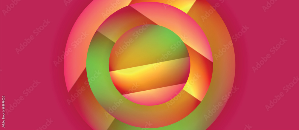 Glossy metal glowing circles geometric background. Minimal abstract composition. Vector illustration For Wallpaper, Banner, Background, Card, Book Illustration, landing page Glossy metal glowing circles geometric background. Minimal abstract composition. Vector illustration For Wallpaper, Banner, Background, Card, Book Illustration, landing page