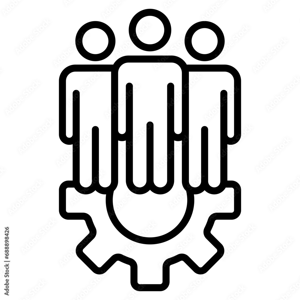Workforce Diversity icon line vector illustration Workforce Diversity icon line vector illustration