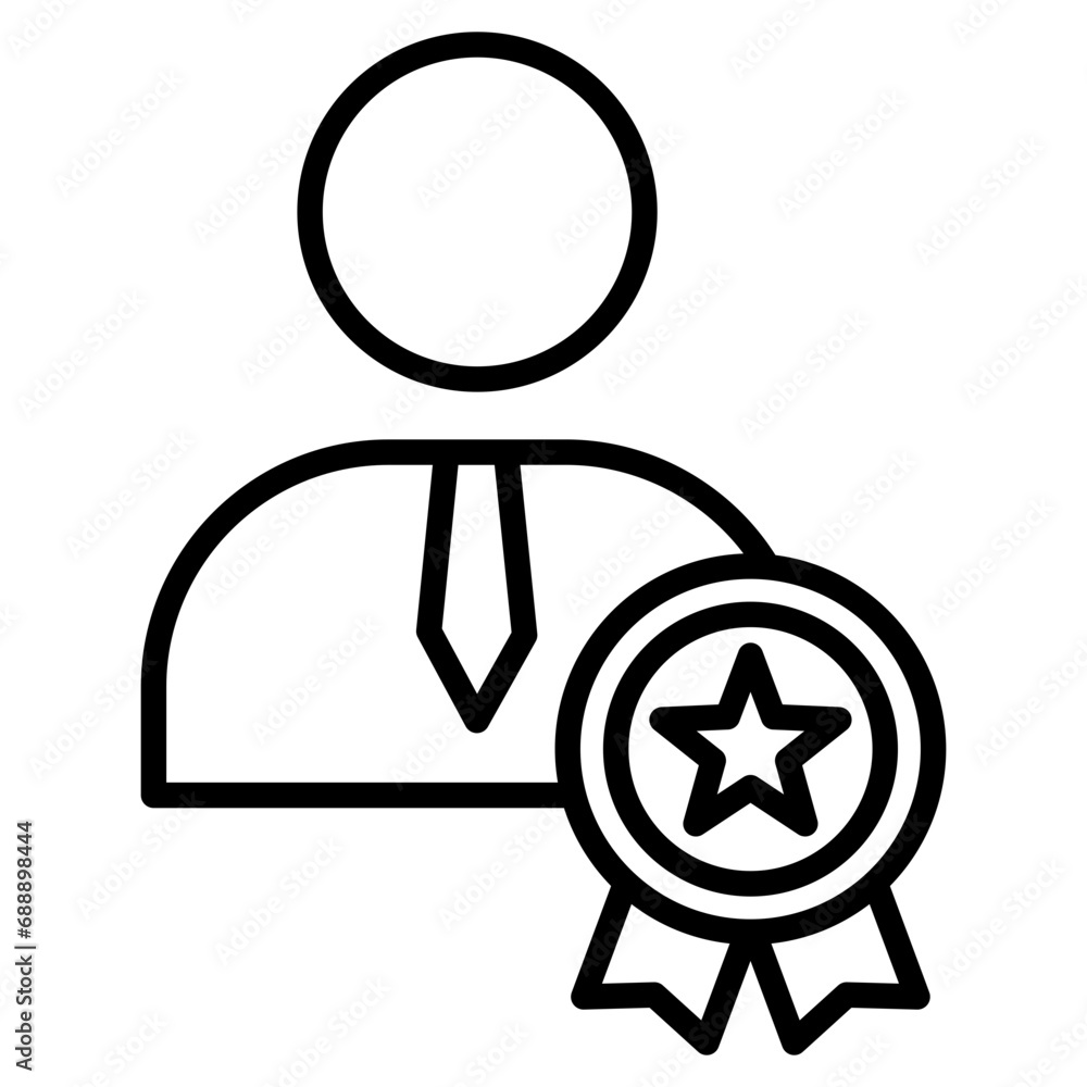 Employee Recognition icon line vector illustration Employee Recognition icon line vector illustration