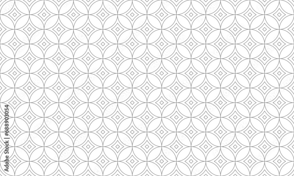 Grey abstract geometric circle seamless pattern. Vector Repeating Texture. Grey abstract geometric circle seamless pattern. Vector Repeating Texture.