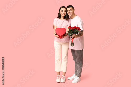 Loving young couple with gi...