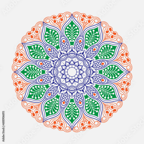 mandala Coloring Free Vector