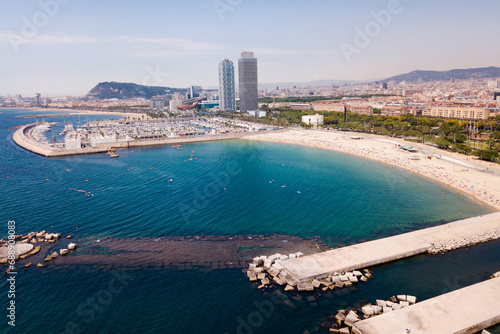 Image of seaside of Barcelona outdoors. © JackF
