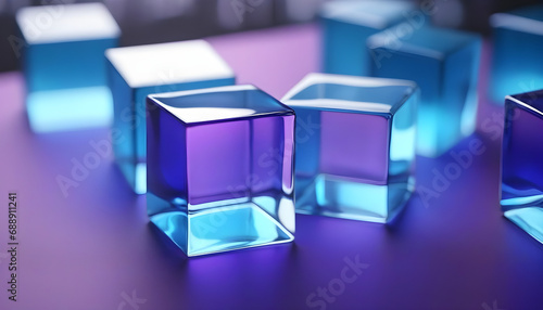 abstract 3d cubes