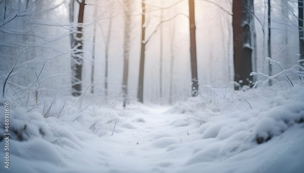 Fototapeta premium winter in the forest