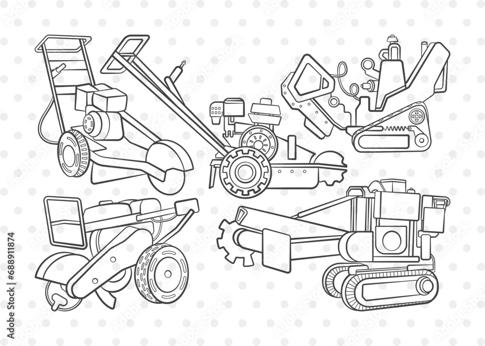 Tree Service Machine Svg Stump Grinder SVG, Machine Clipart, Stump Cutter Svg, Tree Cutter Svg ...