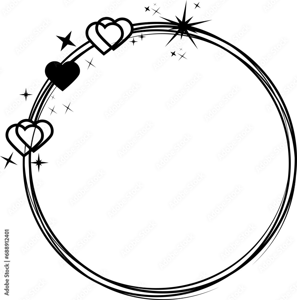 Set of circle frame with hearts. Valentine's Day black frame with a hearts. Geometric frame with a hearts. Trendy abstract Valentine's day frames. Set of circle frame with hearts. Valentine's Day black frame with a hearts. Geometric frame with a hearts. Trendy abstract Valentine's day frames.