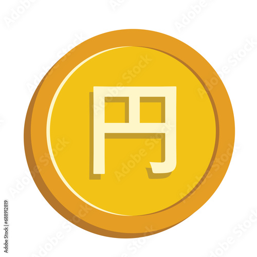 Yen Currency Money Coin Piece, Coin Illustration 