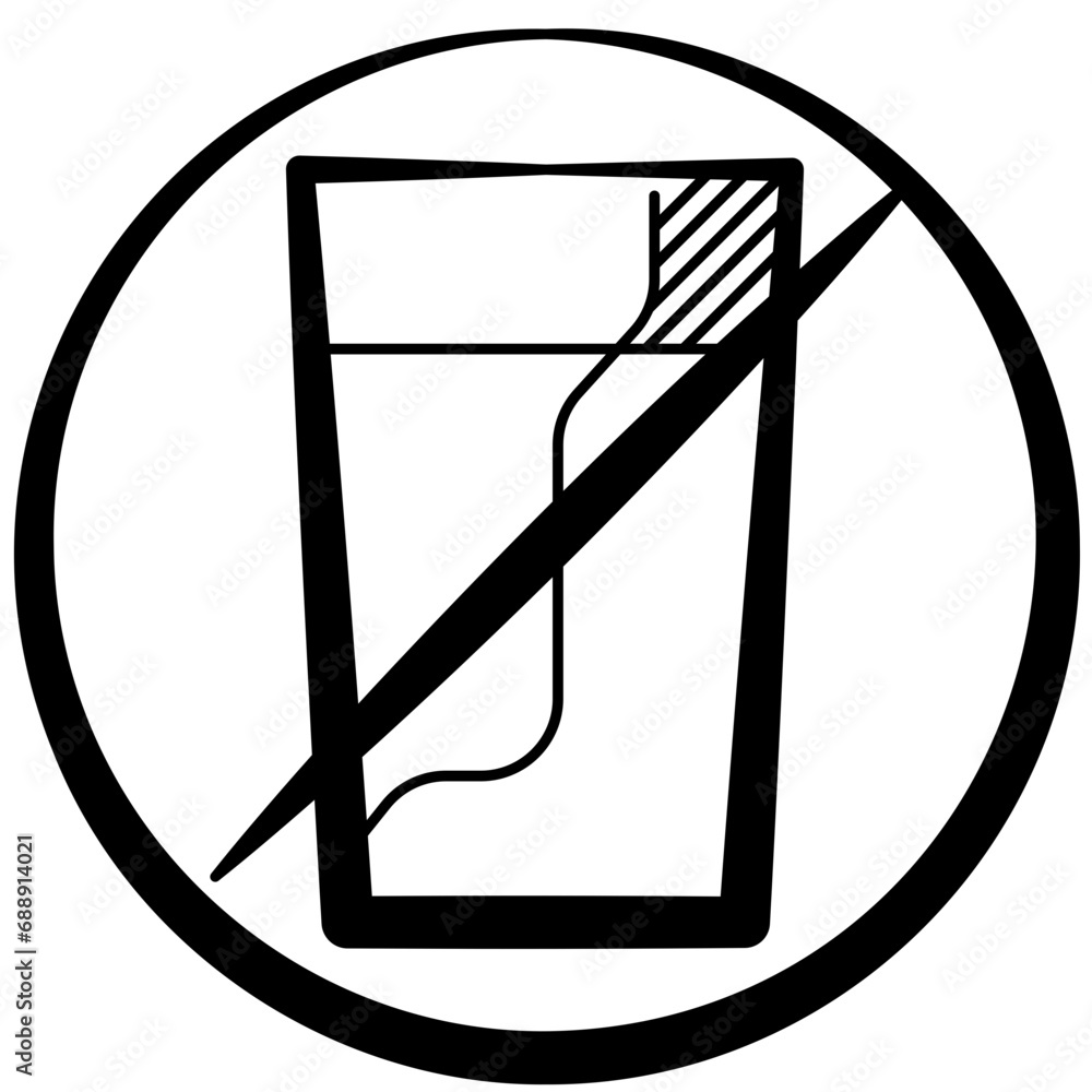 No Drinks Icon