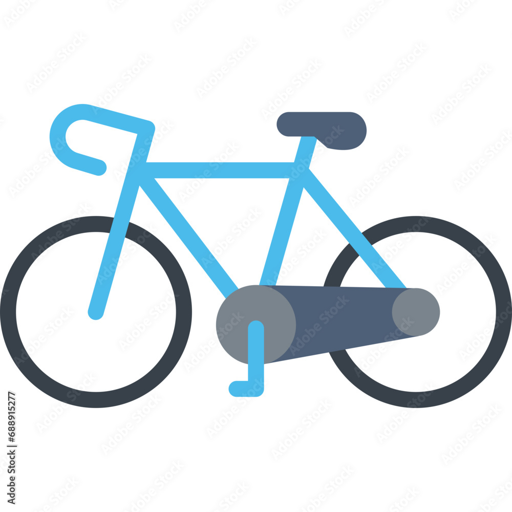 Bicycle icon. Flat design. For presentation, graphic design, mobile application. Bicycle icon. Flat design. For presentation, graphic design, mobile application.