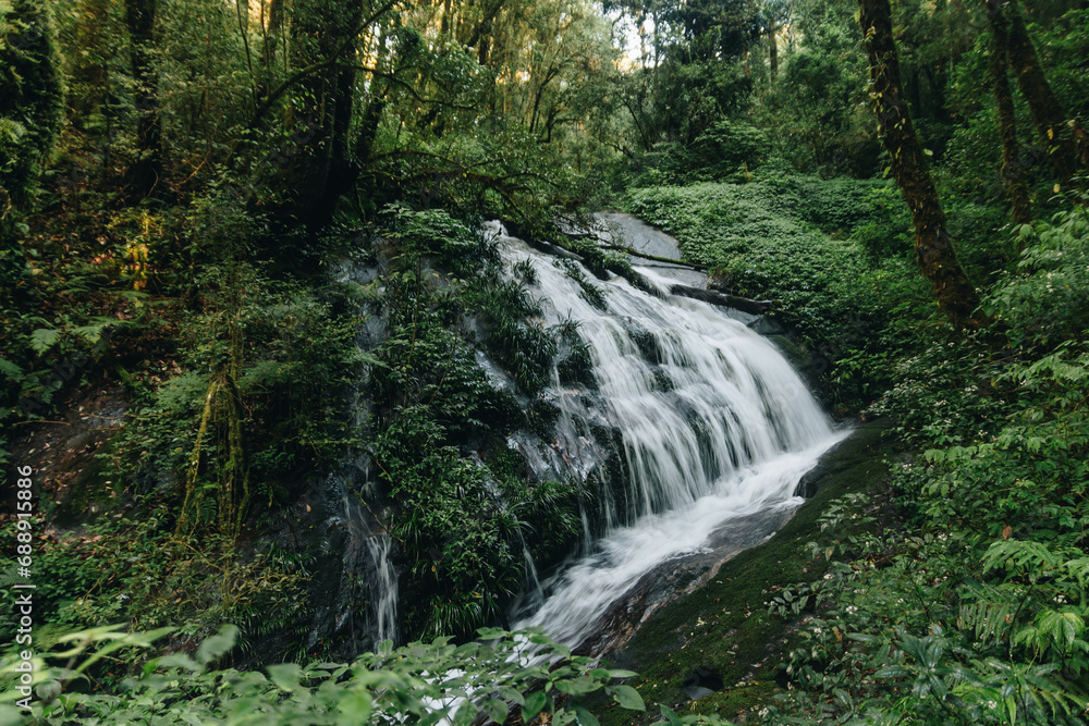 waterfall in the forest - Chiang Mai, Thailand