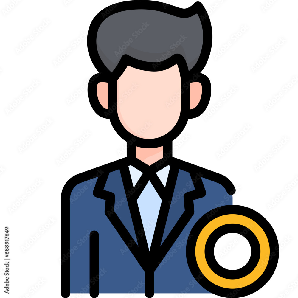 Abstain icon. Filled outline design. For presentation, graphic design, mobile application. Abstain icon. Filled outline design. For presentation, graphic design, mobile application.