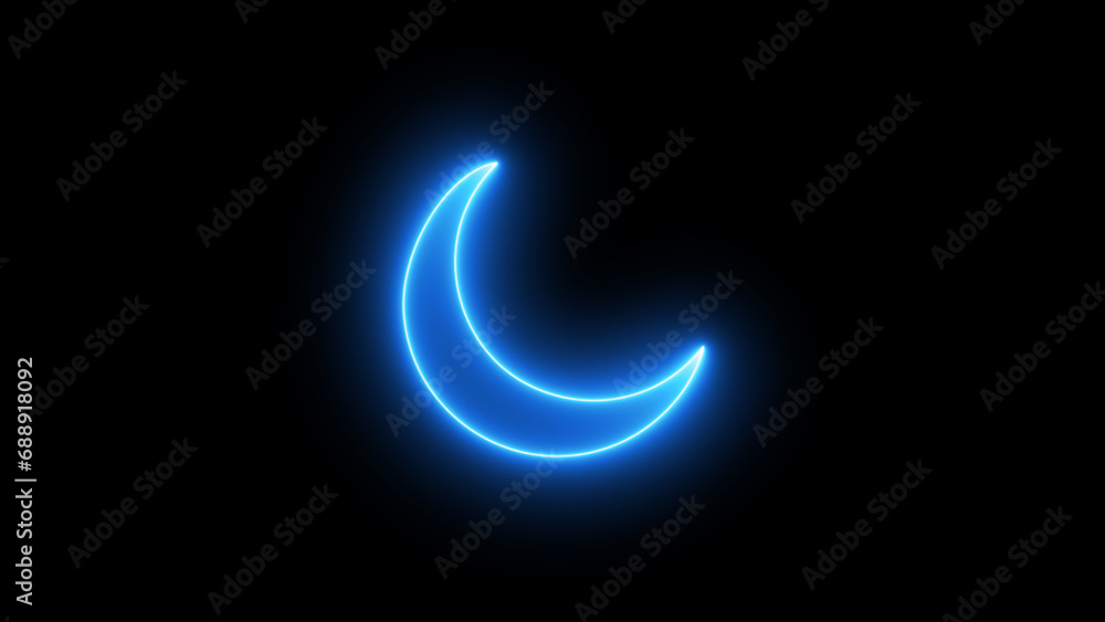 Glowing blue neon moon symbol. Glowing neon line Moon icon background. Cloudy night sign. neon crescent moon. Simple icon for websites, web design, mobile app, info graphics Glowing blue neon moon symbol. Glowing neon line Moon icon background. Cloudy night sign. neon crescent moon. Simple icon for websites, web design, mobile app, info graphics
