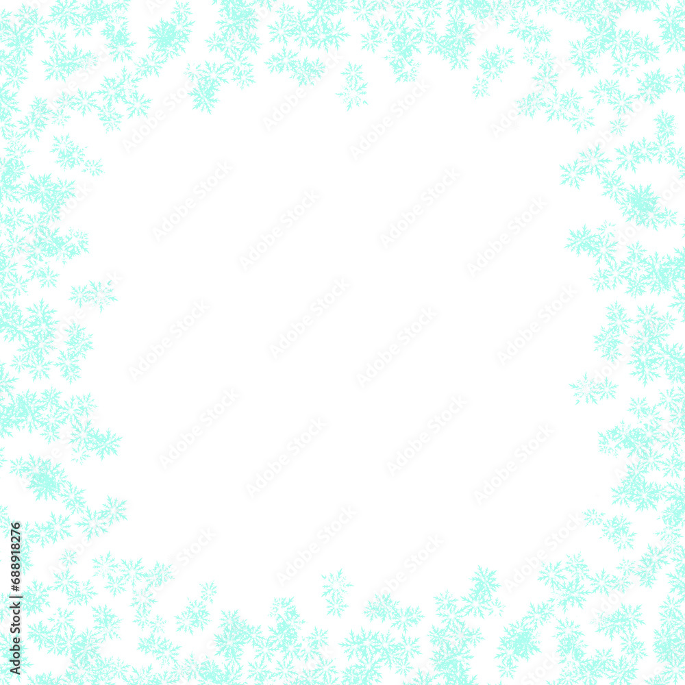 Snowfalke Frame, Snowfaal Border, Christmas Background, Winter Illustartion. Snowfalke Frame, Snowfaal Border, Christmas Background, Winter Illustartion.
