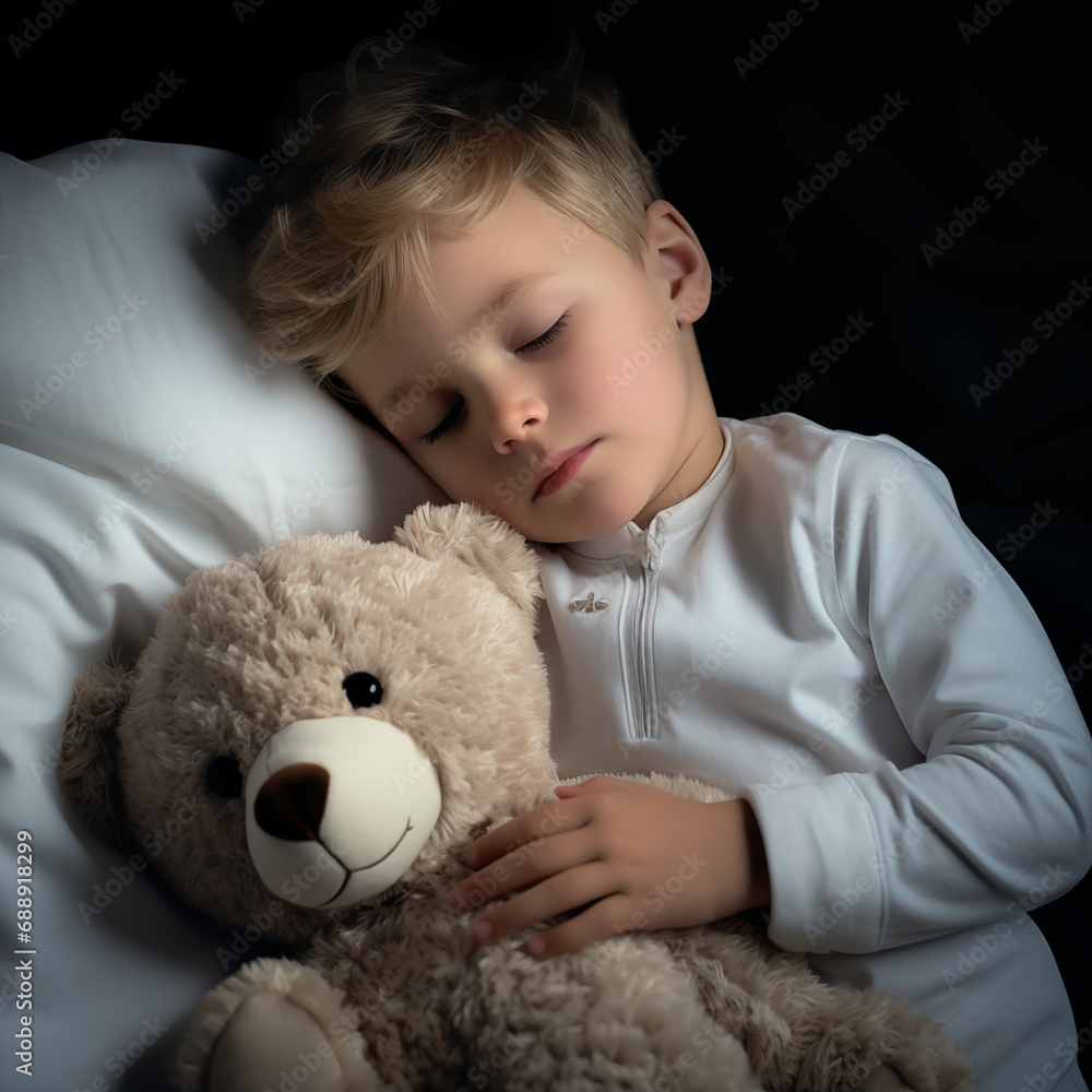 child with teddy bear