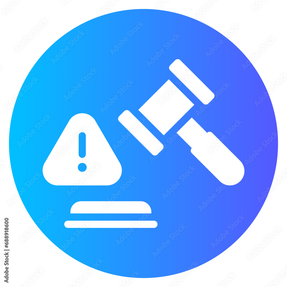warning gradient icon warning gradient icon