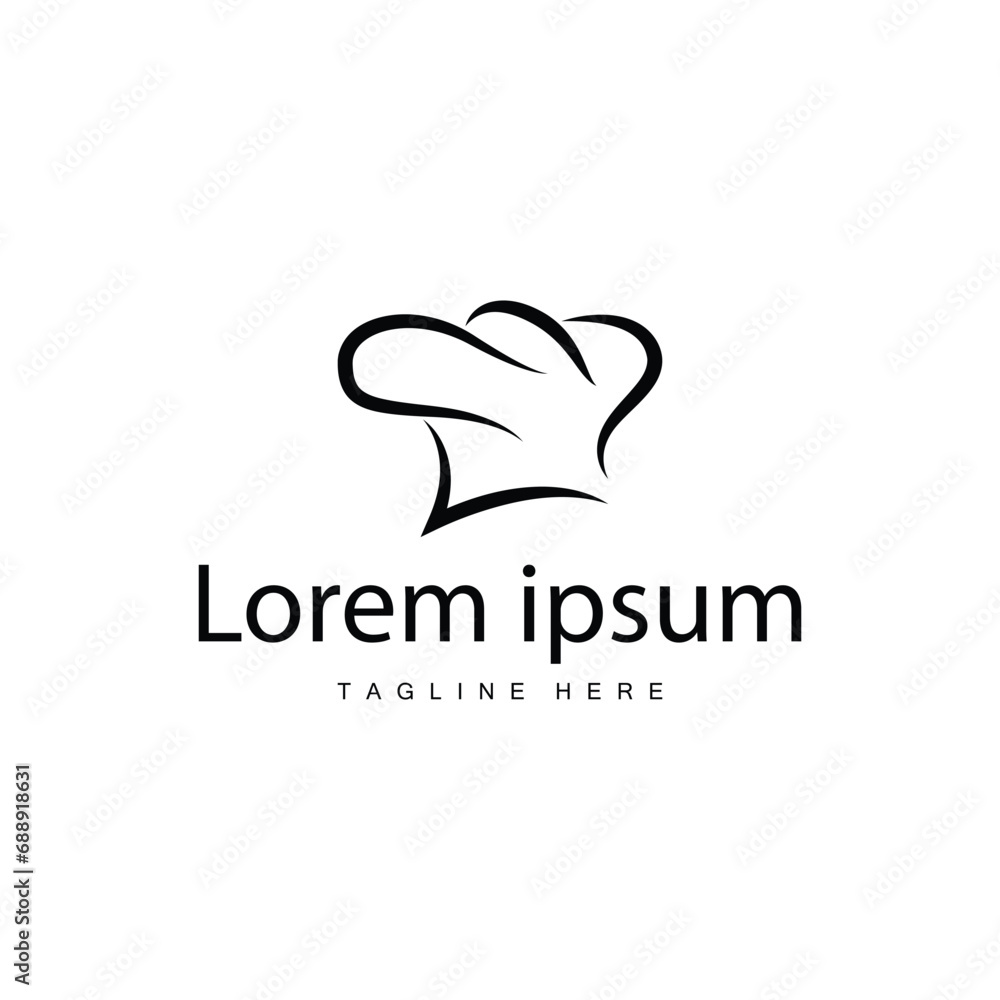 Simple Chef Hat Logo Chef Expert Illustration Kitchen Cooking Design Silhouette Vector Template Simple Chef Hat Logo Chef Expert Illustration Kitchen Cooking Design Silhouette Vector Template