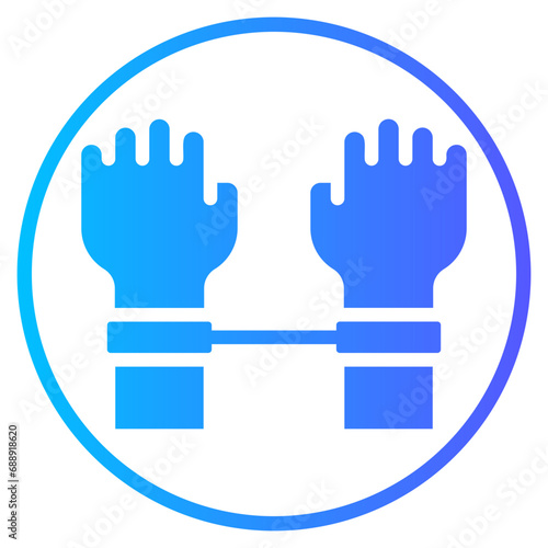 arrest gradient icon