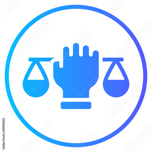 civil rights gradient icon