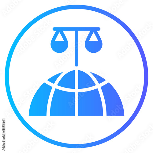 global laws gradient icon