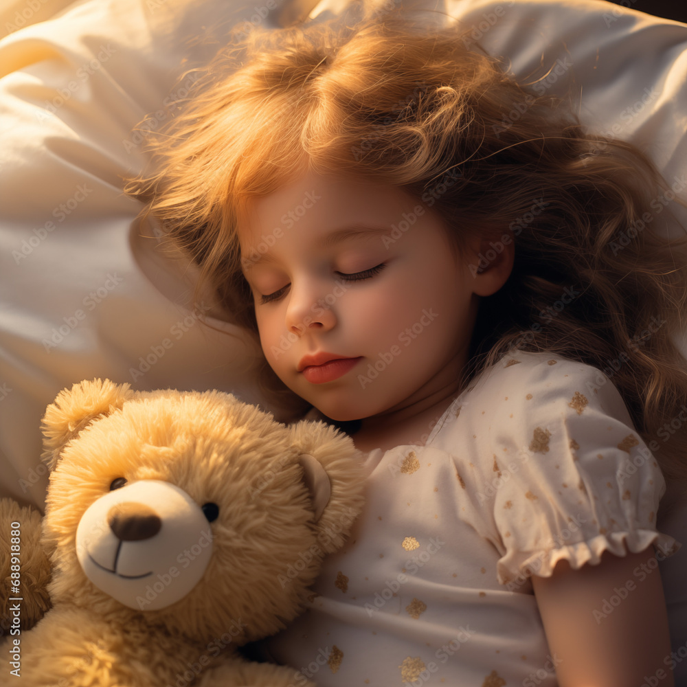 girl with teddy bear girl with teddy bear