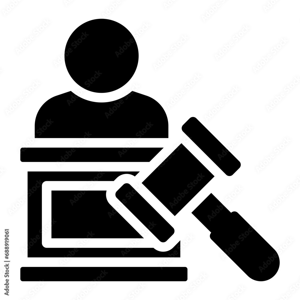 judge glyph icon judge glyph icon