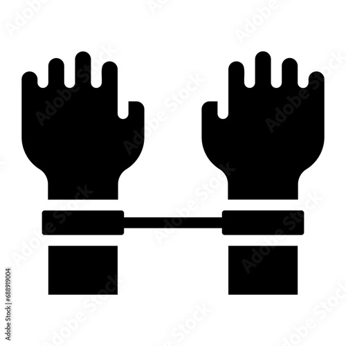 arrest glyph icon