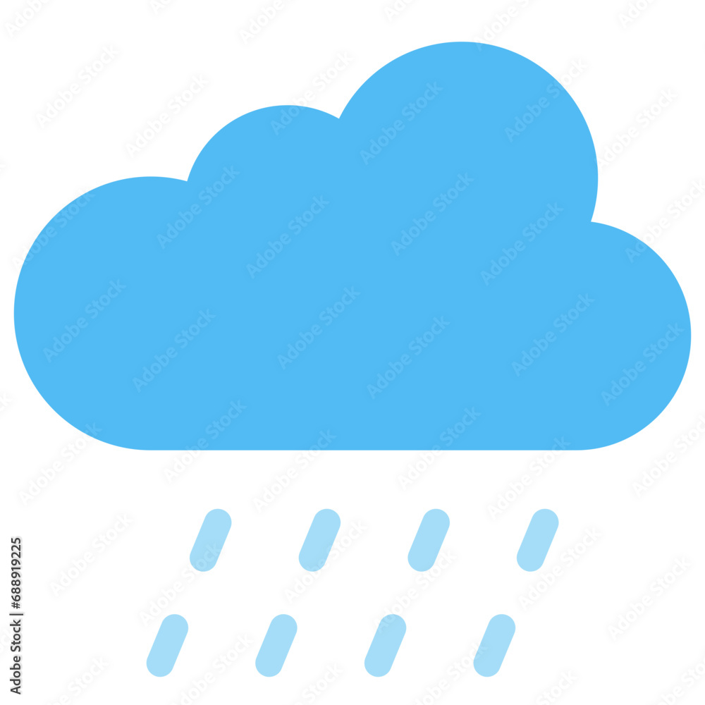 Downpour icon. Flat design. For presentation, graphic design, mobile application. Downpour icon. Flat design. For presentation, graphic design, mobile application.