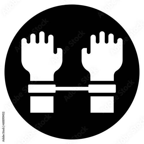 arrest glyph icon
