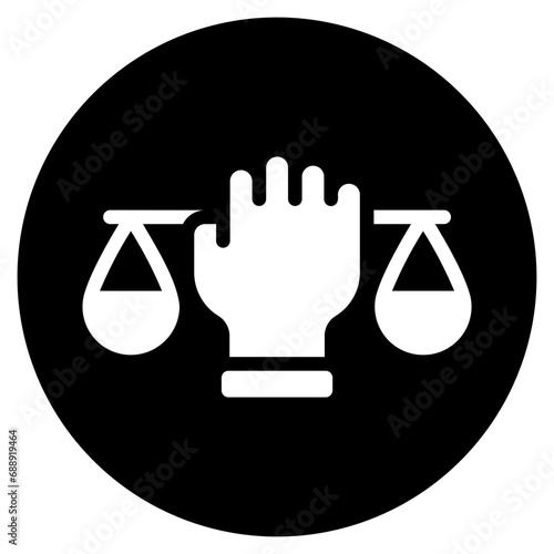 civil rights glyph icon