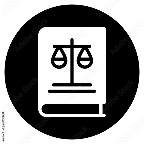 law book glyph icon