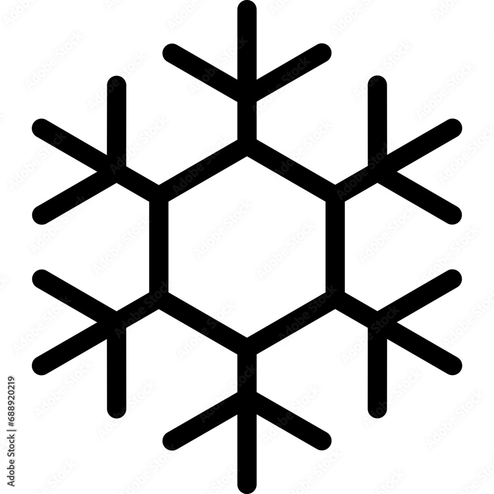Snow icon. Outline design. For presentation, graphic design, mobile application. Snow icon. Outline design. For presentation, graphic design, mobile application.