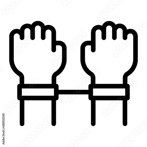arrest line icon