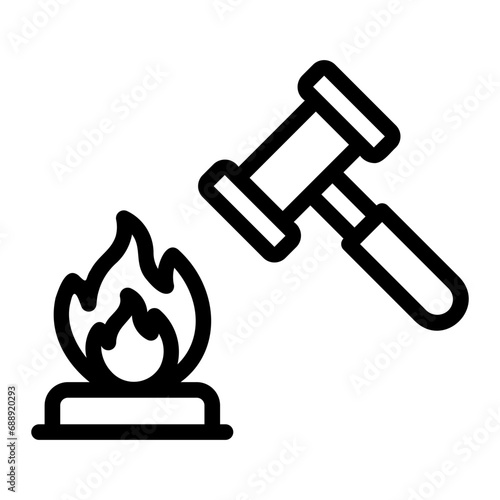 fire line icon