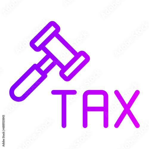 tax gradient icon