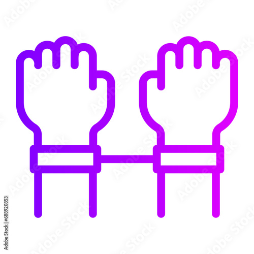 arrest gradient icon