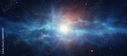 Unknown galaxy star explosion. photo