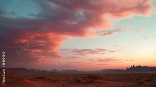 sky over the desert. Generative Ai