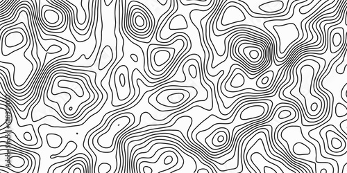 Topographic Map in Contour Line Light topographic topo contour map Topographic pattern texture. Map on land vector terrain Line topography map contour background.