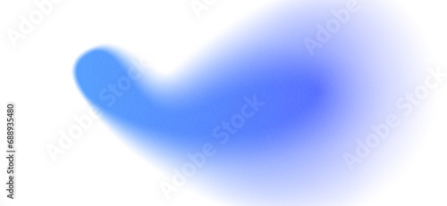 Blue Blur Gradient Blob Graphic Element
