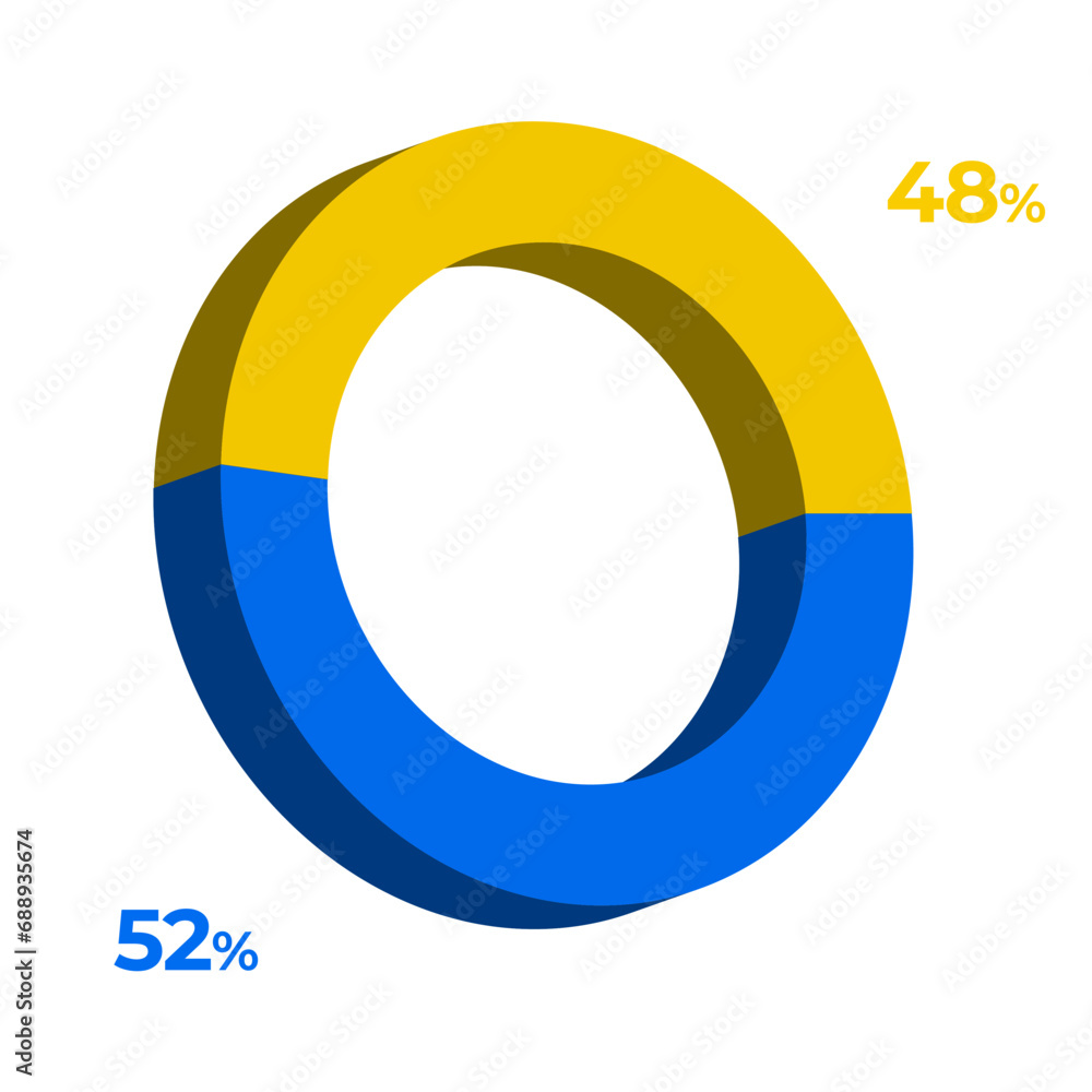 52 48 3d donut pie chart illustration eps vector 52 48 3d donut pie chart illustration eps vector