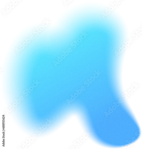 Blue Blur Gradient Blob Graphic Element
