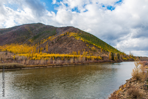 Flathead River In Autumn Montana