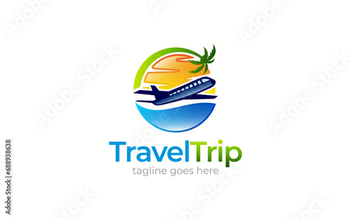 Illustration vector graphic of agency holiday tours and travel for your business company logo design template