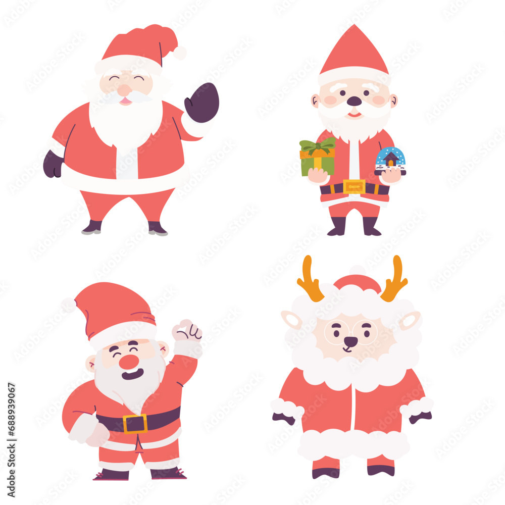 Merry Christmas graphic Holiday decor Cute party element