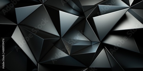 Black abstract geometric background.